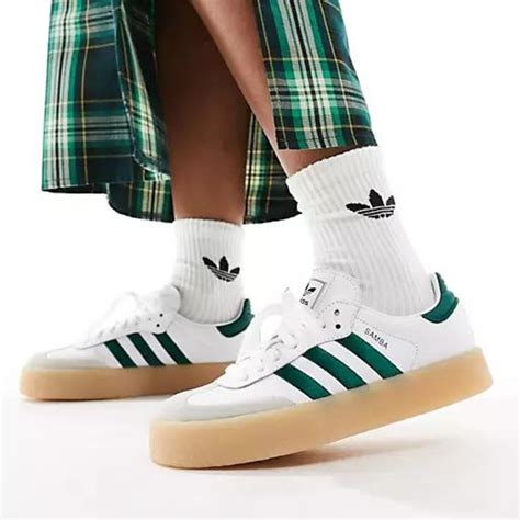 adidas white collegiate green gum